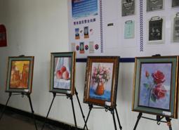 油彩燃国梦，山河焕新颜——  中职部油画展成功举办